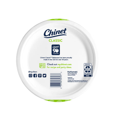 Chinet Classic 8.75" Lunch Plates, 225 ct.